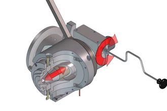 Guill Tool's 500 Series crosshead with a mechanically-assisted gum space adjustment system.