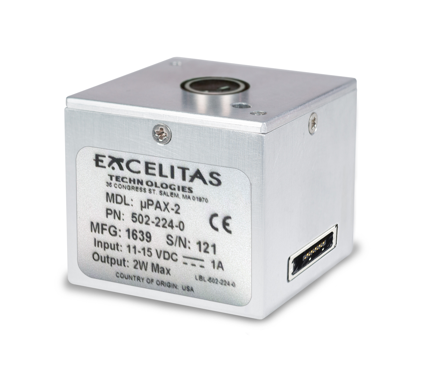 The &micro;PAX-2 is a 2-watt pulsed Xenon light source from Excelitas Technologies.