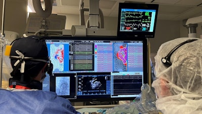 Dr. Marc Deyell treats a patient with atrial fibrillation using the Globe Mapping and Ablation System from Kardium at St. Paul's Hospital in Vancouver.