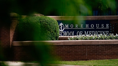 The Morehouse School of Medicine building is seen on Wednesday, May 4, 2022, in Atlanta. A new initiative aimed at increasing the number of Black Americans registered as organ donors and combating disparities among transplant recipients was announced Thursday by a coalition that includes the four medical schools at the nation's historically Black colleges and universities.