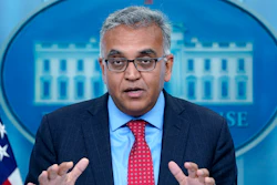 White House COVID-19 Response Coordinator Dr. Ashish Jha speaks during the daily briefing at the White House in Washington, April 26, 2022. Speaking to the Associated Press, Jha said Americans' immune protection from the virus is waning and the virus is adapting to be more contagious, and that booster doses for most people will be necessary — with the potential for enhanced protection from a new generation of shots.