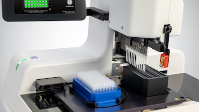 The patent-pending RHINOstic™ Automated Swab collection device integrates a unique swab head design with an active cap that works with decapping robotics for hands-free sample processing from accessioning, decapping, elution, and preparation of the assay plate for polymerase chain reaction (PCR), next-generation sequencing (NGS), or protein-based testing workflows. This automation-friendly design enables walkaway processing to save time, conserve labor, and boost quality of results compared to manual processing methods.
