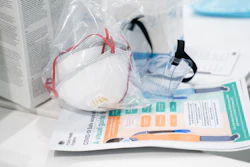 In this Thursday, April 16, 2020 photo, a view of masks and goggles, part of PPE, personal protective equipment, to avoid being infected or transmitting coronavirus, at the Nightingale Hospital North West set up in the Manchester Central Convention Complex in Manchester, northern England. The British government plans to burn billions of pounds (dollars) in unusable protective equipment purchased at haste during the coronavirus pandemic to generate power, a public spending watchdog said Friday, June 10, 2022.