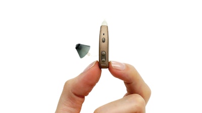 Intricon's new Sentibo self-fitting hearing aid technology.