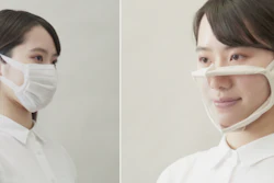 The surgical face mask and transparent face mask used in this study.
