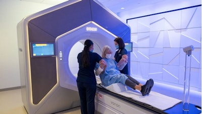 Stereotactic ablative radiation therapy (SAbR) instruments deliver potent, narrow beams of radiation to precisely target tumors adapting to changes in the tumor shape and motion.