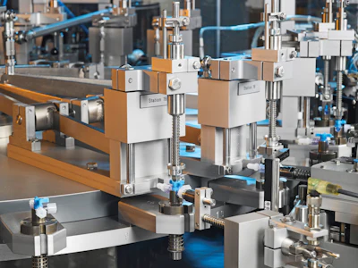 An assembly machine at Elcam Medical.