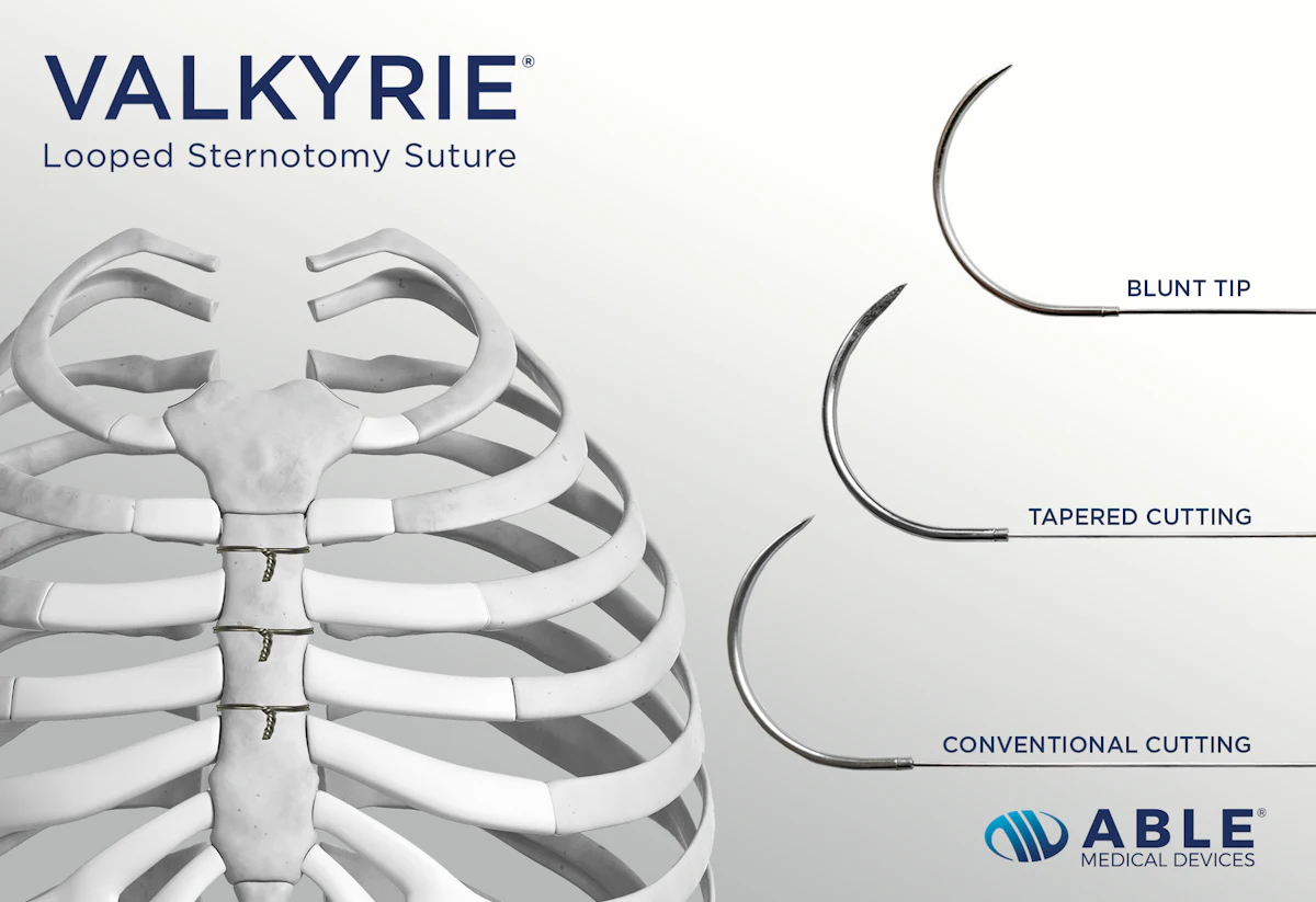Looped Suture Use Able Medical Launches Looped Sternotomy Sutures | Medical Design ...