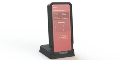 A showcase reading on Acorai’s heart monitor.