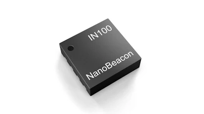 The system uses InPlay's NanoBeacon SoC.