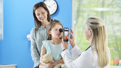 The PanOptic Plus Ophthalmoscope with iExaminer Pro System adds the ability to connect a smart device to capture images for further examination.