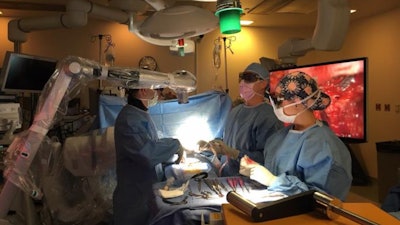 With the exoscope, the high-definition 3D digital imaging device is positioned above the surgical field and out of the way. In addition to position, it also allows physicians to see a 3-dimensional view of the surgical field during surgery.