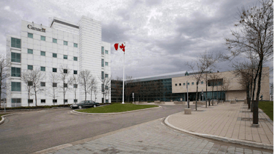 The National Microbiology Laboratory in Winnipeg, Manitoba, is pictured on Tuesday, May 19, 2009. Newly released records made public Wednesday, Feb. 28, 2024, show that two scientists at Canada’s top infectious disease laboratory lost their jobs after reviews found they failed to protect sensitive assets and information and failed to acknowledge collaborations with China.