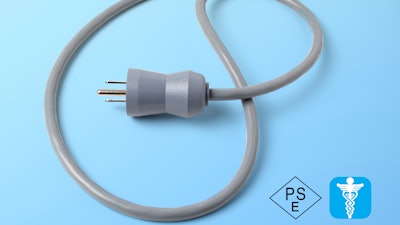 The new Japanese 12A/125VAC hospital-grade power cord and cord set from Interpower.