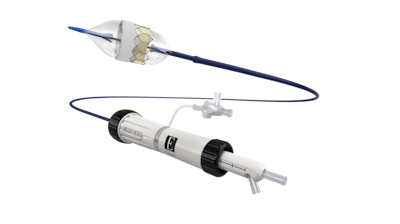 The Sapien 3 Ultra System Valve expanded by balloon.