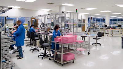 Production at Faulhaber Micromo in Clearwater, Florida.