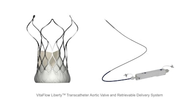 Vita Flow Liberty Transcatheter Aortic Valve And Retrievable Delivery System