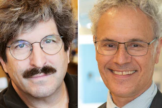 This combo of pictures released by Mass General and UMass show American molecular biologist Gary Ruvkun, left, and UMass Chair in Natural Sciences and professor of molecular medicine, Victor Ambros.