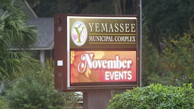 The Yemassee, S.C., sign is shown on Thursday, Nov. 7, 2024.