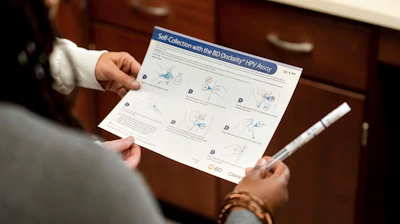 This image provided by BD (Becton, Dickinson and Company) in Dec. 2024 shows the company’s HPV test for cervical cancer screening.