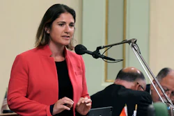 Assemblywoman Rebecca Bauer-Kahan, D-Orinda, speaks during the Assembly session in Sacramento, Calif., on Monday, May 23, 2022.