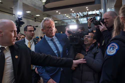 Robert F. Kennedy Jr., President-elect Donald Trump's nominee to be Secretary of Health and Human Services, arrives at the Hart Building to meet with senators at the Capitol in Washington, Monday, Dec. 16, 2024.