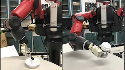 An assistive robot demonstrates some of the tasks it may be able to perform.