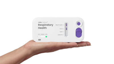 Visby Respiratory Health Test In Hand