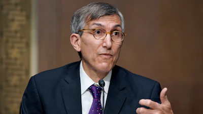 Dr. Peter Marks, Director of the Center for Biologics Evaluation and Research within the Food and Drug Administration testifies during a Senate Health, Education, Labor, and Pensions hearing to examine an update from Federal officials on efforts to combat COVID-19, Tuesday, May 11, 2021 on Capitol Hill in Washington.