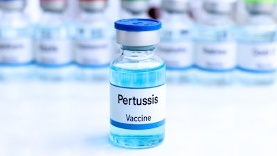 A pertussis (whooping cough) vaccine.