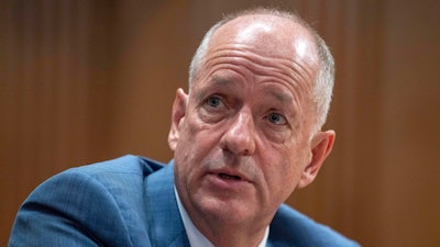 Andrew Witty, Chief Executive Officer of UnitedHealth Group, testifies at a Senate Finance Committee hearing examining cyber attacks on health care, and the Change Healthcare cyber attack, on May 1, 2024, on Capitol Hill in Washington.