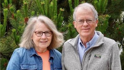 Lois Seed (left) and Dr. Daniel Gibbs in July 2023. Gibbs found out in 2012 that he had Alzheimer's disease. Seed has taken on more responsibilities in recent years as the condition has progressed.