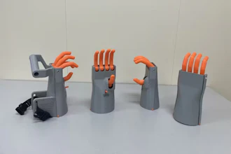 The team brought these four models with inserts to shorten the opening below the release trigger to test with a general audience of undergraduate and graduate students.