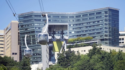 This June 28, 2016 file photo shows the Oregon Health & Science University Campus in Portland, Ore.