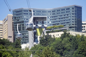 This June 28, 2016 file photo shows the Oregon Health & Science University Campus in Portland, Ore.
