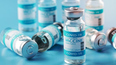 COVID-19 vaccine rendering.