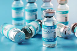 COVID-19 vaccine rendering.