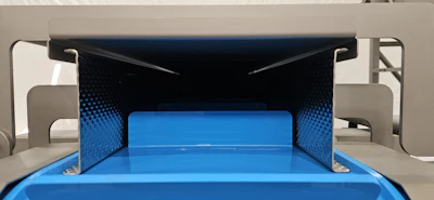 Figure 2. This FDA-approved cleated belt helps transport fruit and vegetables. Image courtesy of Volta.