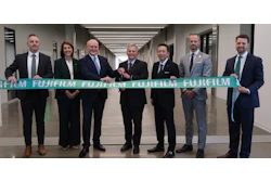 (Left to right) Jordan Ulrich, Laurie Braxton, Lars Petersen, North Carolina Governor Josh Stein, Toshihisa Iida, State Secretary of Commerce Lee Lilley, Austin Rogers