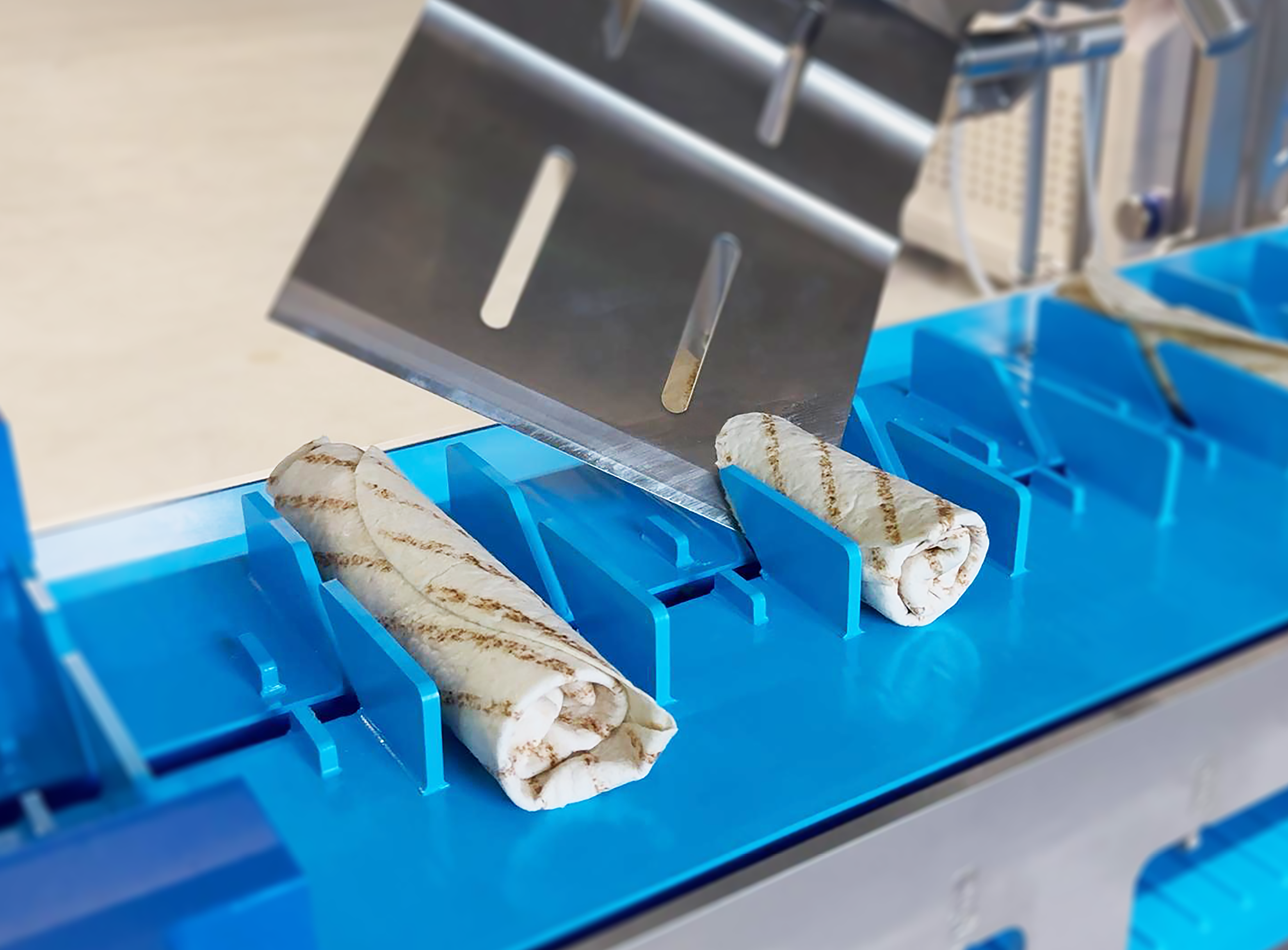 Figure 1. Designed to convey sandwiches, this belt features food-grade polytetrafluoroethylene (PFA), which safely helps prevent sticking and contamination. Image courtesy of Volta.