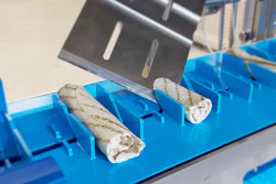 Figure 1. Designed to convey sandwiches, this belt features food-grade polytetrafluoroethylene (PFA), which safely helps prevent sticking and contamination. Image courtesy of Volta.