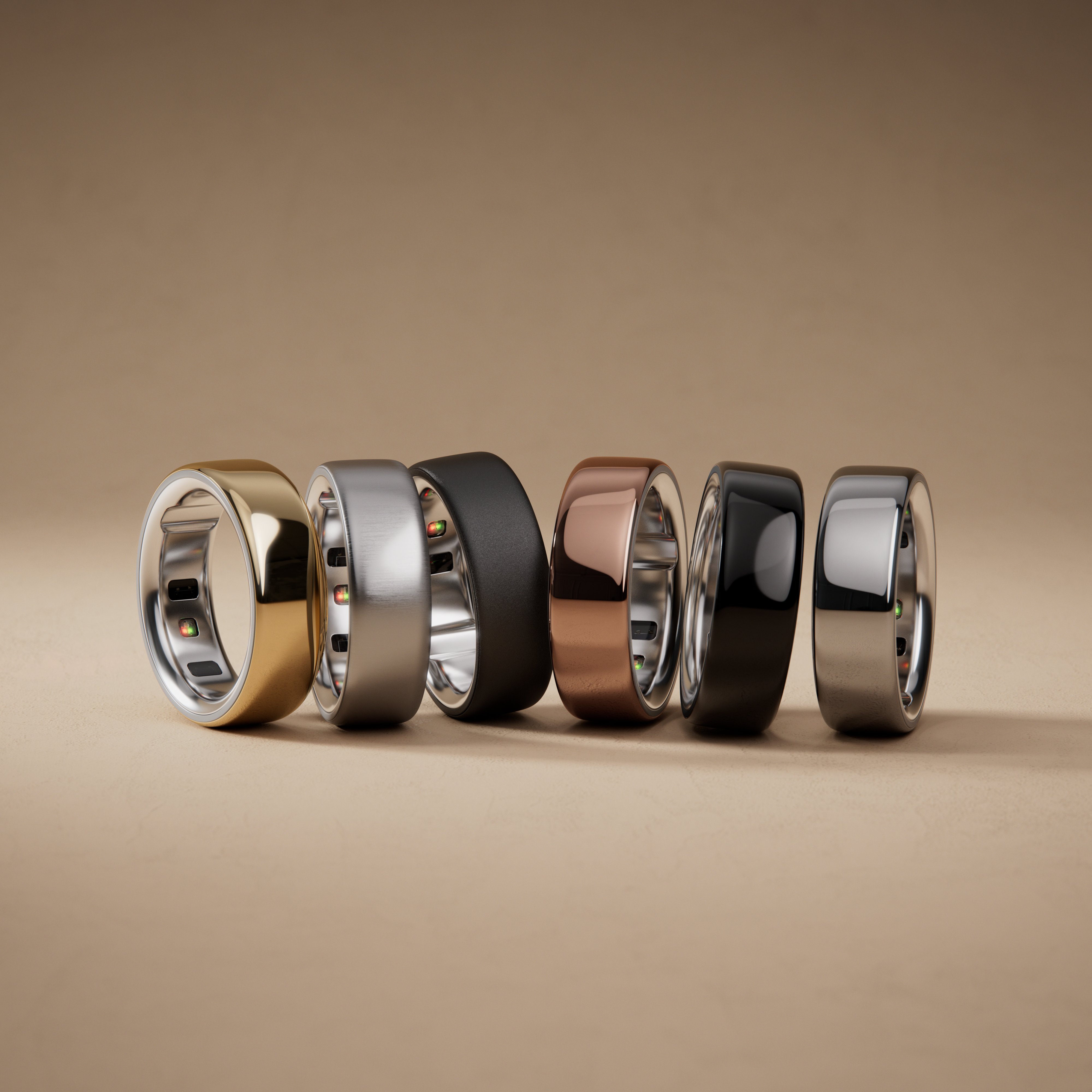 Collection of &Omacr;URA rings.
