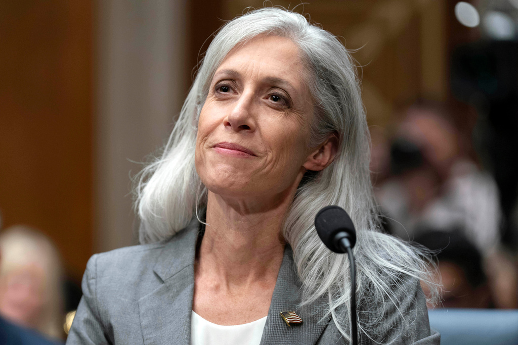 Former Centers for Disease Control and Prevention Director Susan Monarez testifies before the Senate Committee on Health, Education, Labor, and Pensions hearing on Capitol Hill, in Washington, Sept. 17, 2025.