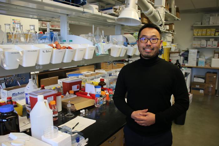 OHSU scientist Lei Wang, Ph.D., is part of a new federally funded initiative to develop an eye scan to detect early screening for Alzheimer&rsquo;s disease. Wang, an organic chemist by training, is collaborating with OHSU imaging expert Yifan Jian, Ph.D. If the research initiative succeeds, it could result in a low-cost and widely accessible screening tool.