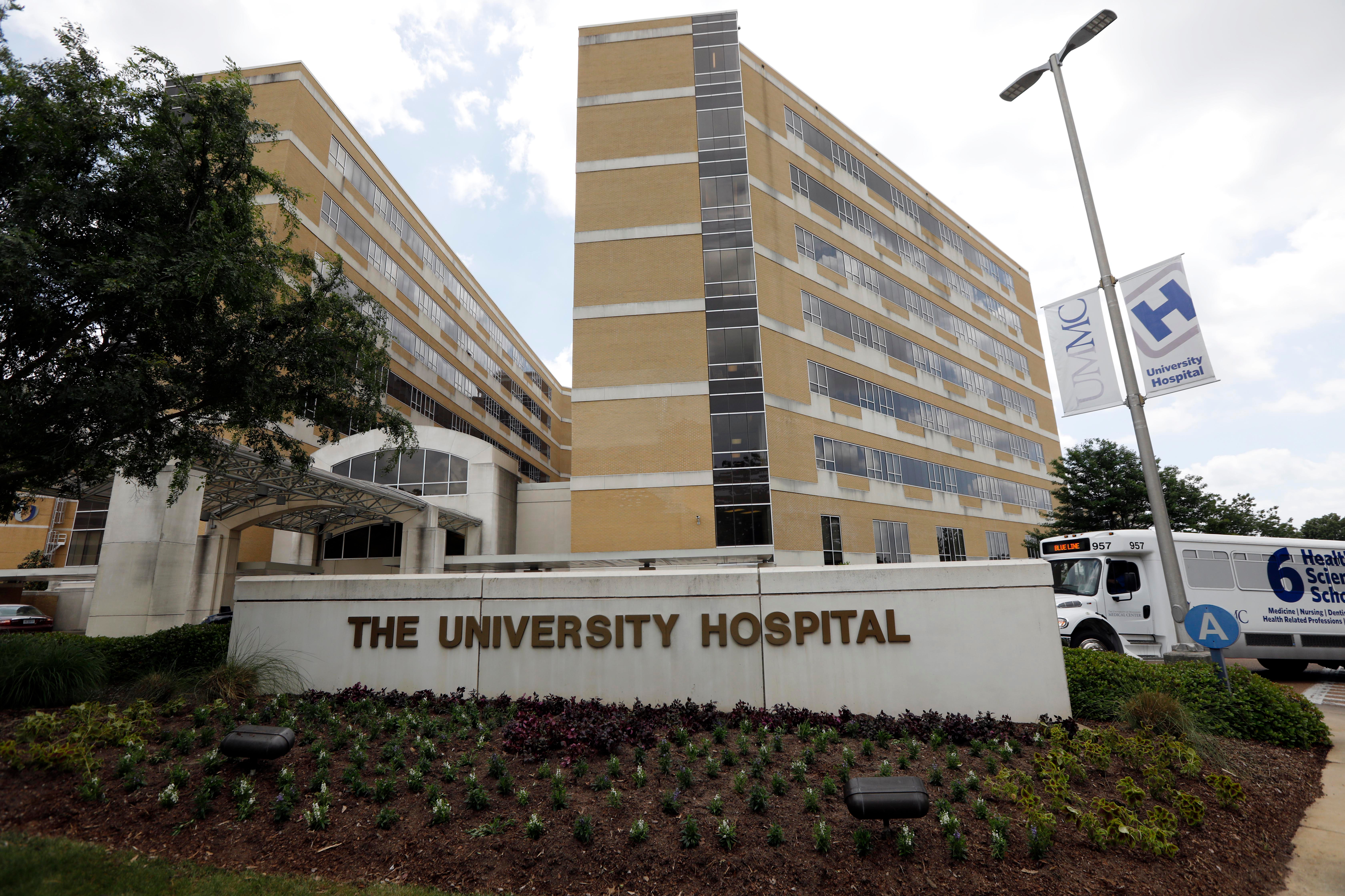The University of Mississippi Medical Center stands in Jackson, Miss., on May 2, 2018.