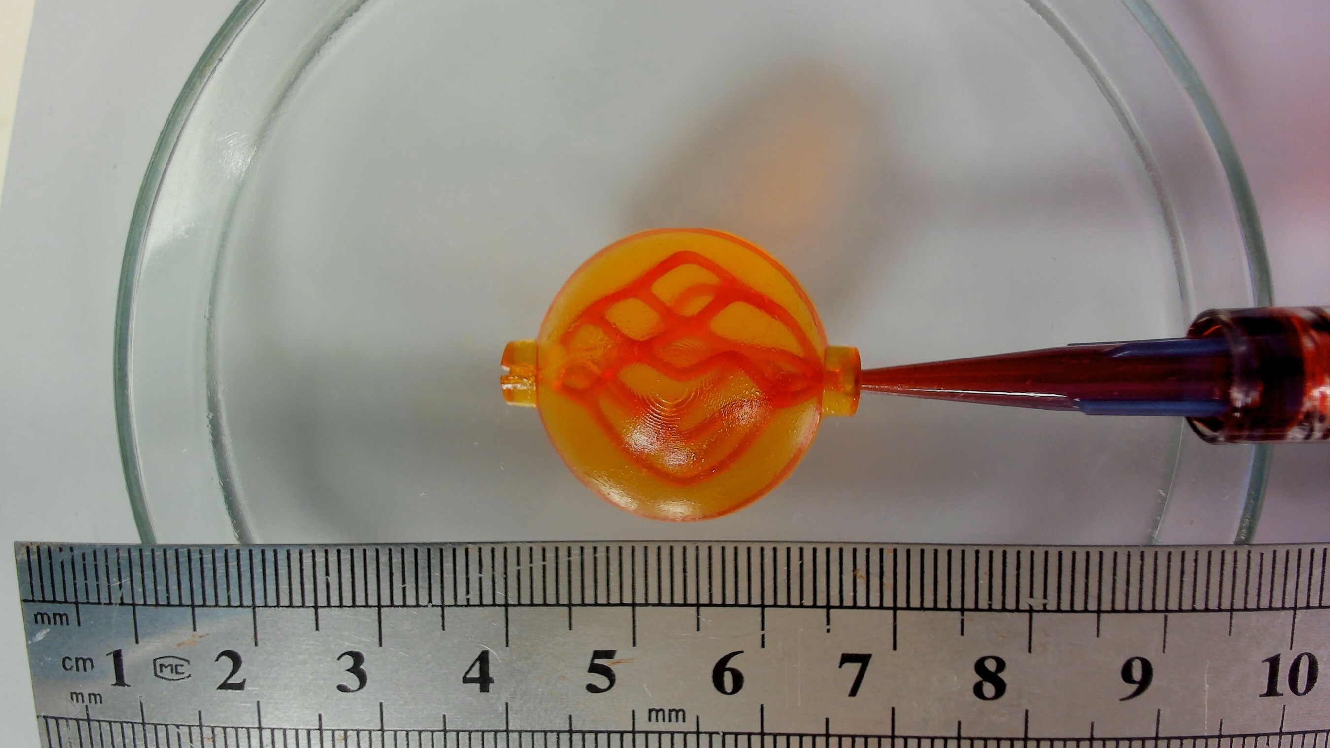 3D bioprinted perfusable vascular channels using BioFlex Bioink.