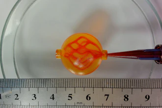3D bioprinted perfusable vascular channels using BioFlex Bioink.