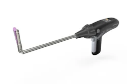 The iREACH IRIS Reusable Stapler with Real-Time Firing Curve™ and 90° Articulation.