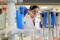 María Inés Barría, a virologist at the Universidad San Sebastián, works at the university, in Santiago, Chile, Wednesday, May 20, 2026.