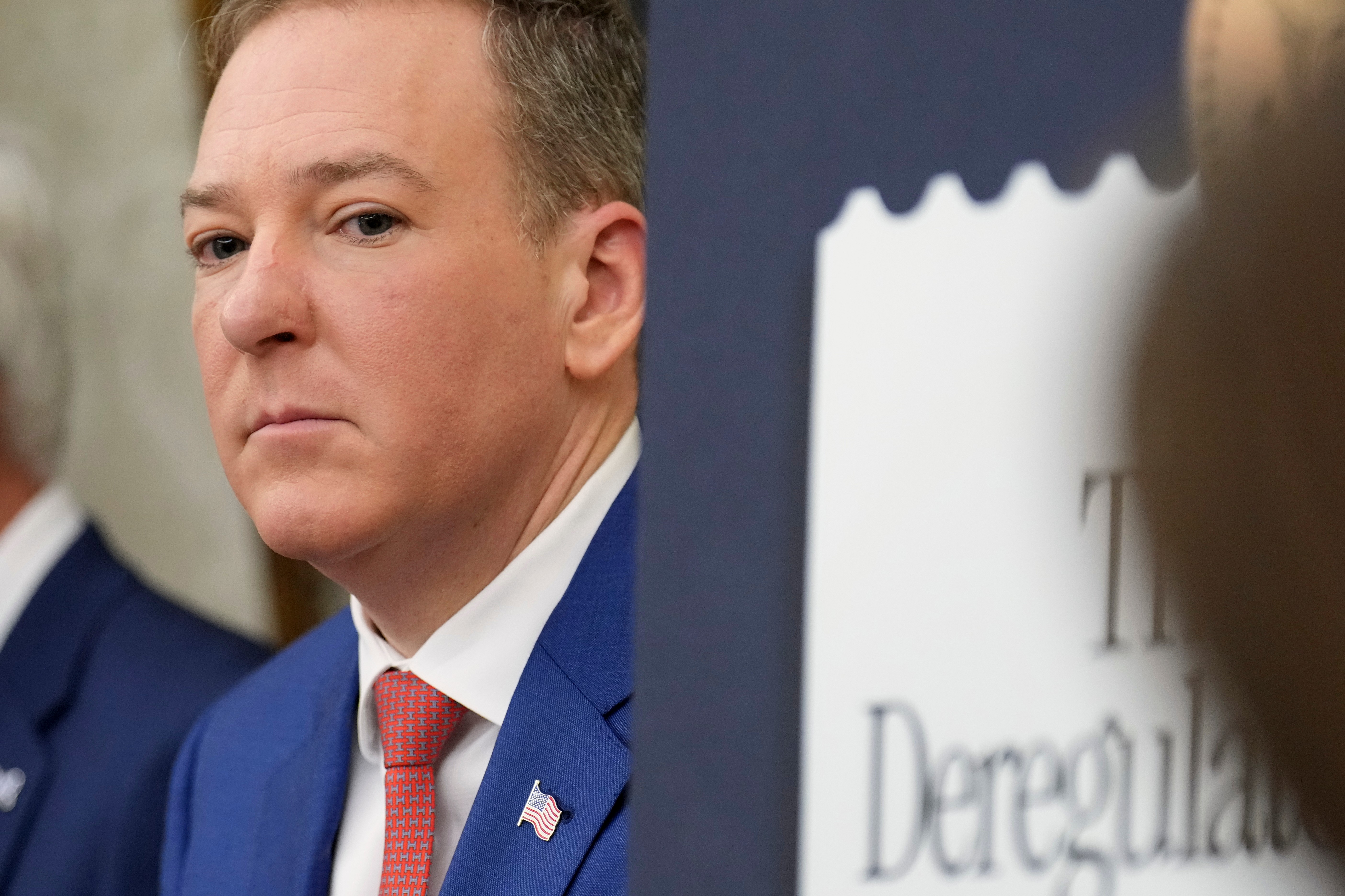 EPA Administrator Lee Zeldin during an event about loosening a federal refrigerant rule at the White House, May 21, 2026.